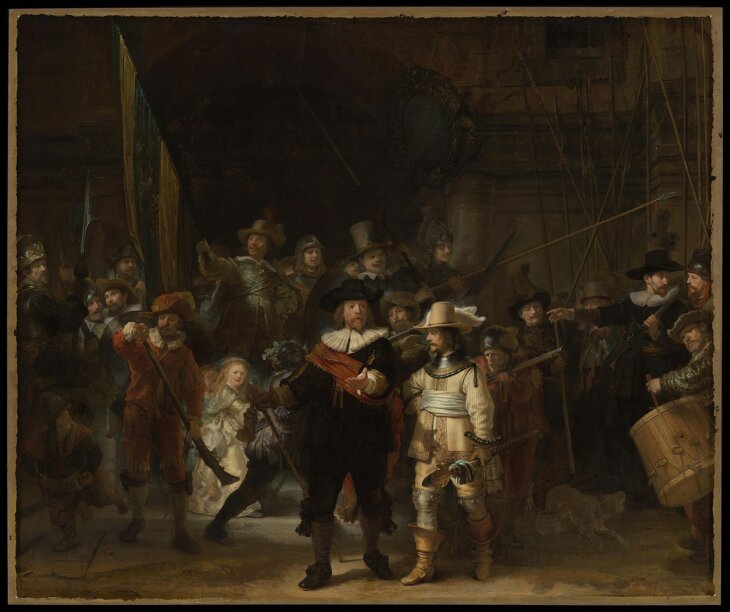 noćna straža, rembrant