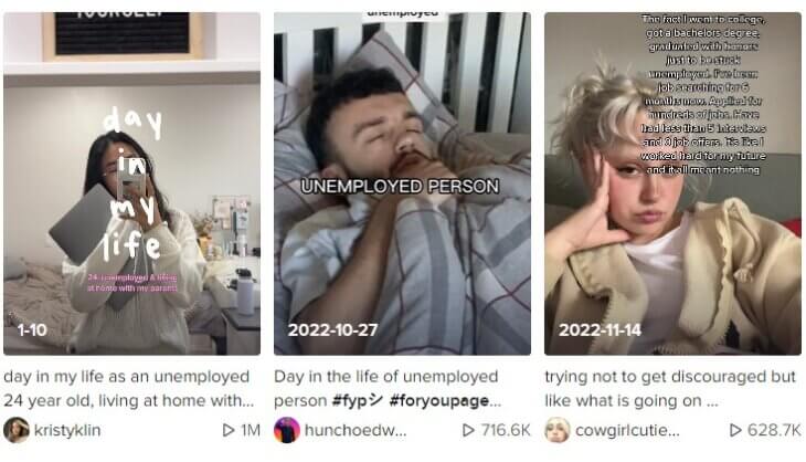 tiktok nezaposlenost
