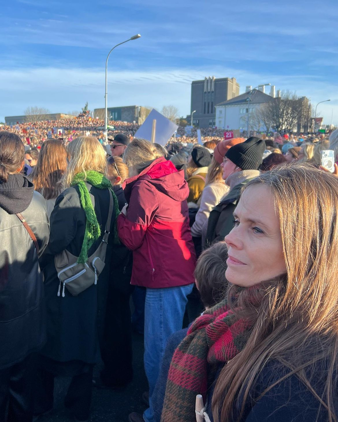 žene štrajk na islandu